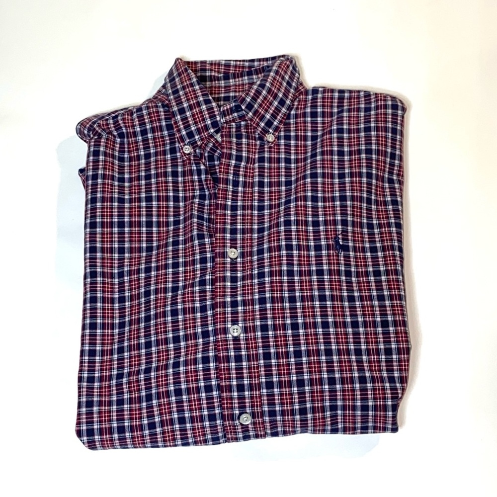 Ralph Lauren Men’s Plaid Button Down Shirt Size L